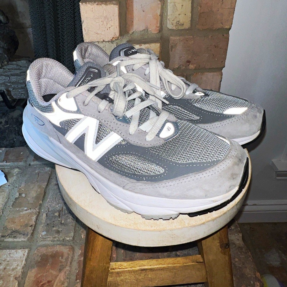 New Balance 990v6 Made in USA Womens 9 B Grey W990GL6 Running Shoes